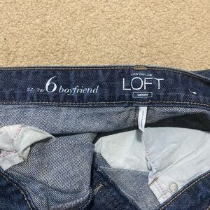 Ann Taylor Loft denim boyfriend jean